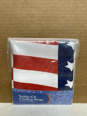 #ad TODDY GEAR iCE COOLING WRAP Athletics Workout Towel Care American Flag USA $8.49