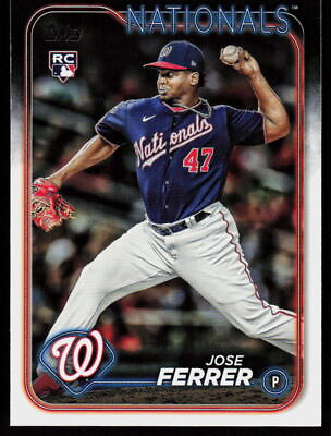 #ad 2024 TOPPS SERIES 1 JOSE FERRER #85 Baseball Rookie NATIONALS RC $1.99