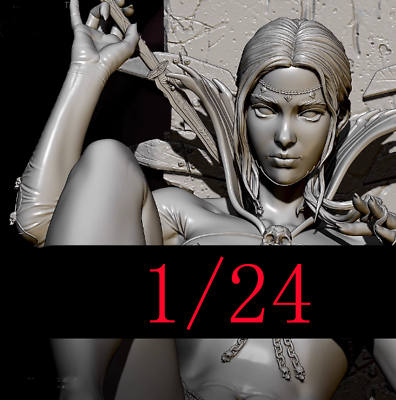 #ad 1 24 Resin Figure Skeleton Queen Unassembled Unpainted $25.17