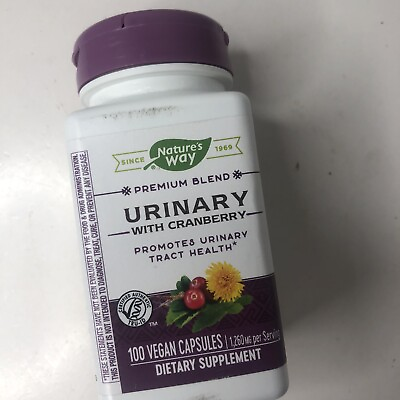 #ad Nature#x27;s Way Urinary With Cranberry 100 Capsules EXP 3 31 26 $16.99
