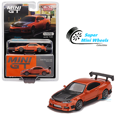 #ad Mini GT 1:64 Nissan Silvia S15 D MAX Metallic Orange #581 $12.99