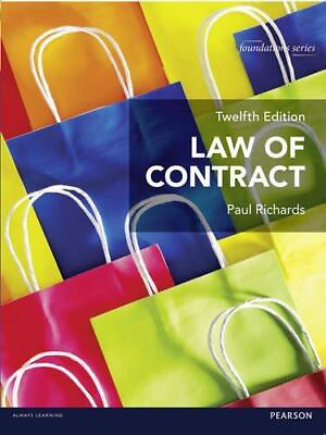 #ad Law of Contract Foundation Studies in Law Series Richards Paul Good Conditi GBP 6.18