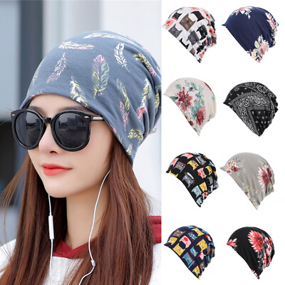 #ad Hat Beanies Women Head Scarf Chemo Wraps Cancer Caps Headwear Scarves Turban ☆ $1.99