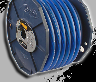 #ad 20ft. 1 0 Gauge BLUE OFC Wire Strands Copper Marine Grade Cable AWG High Quality $89.99