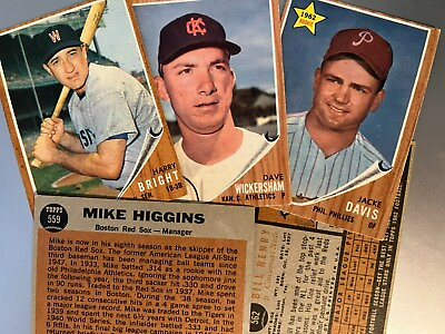 #ad 1962 Topps Baseball High Singles 447 598 Pick Your Card Complete Your Set $17.50