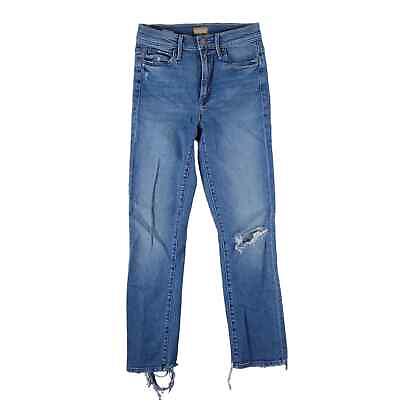 #ad Mother Womens Sz 25 Jeans High Waisted Rascal Ankle Love Gun $45.69