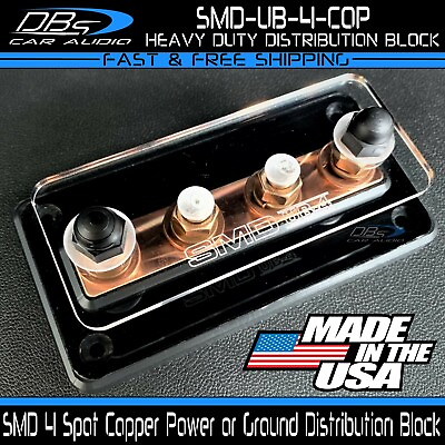#ad Steve Meade SMD UB 4 4 Spot Copper Power or Ground Distribution Terminal D Block $74.99