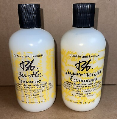 #ad Bumble amp; Bumble Gentle Shampoo amp; Super Rich Conditioner 8oz Duo All Hair Types $29.99
