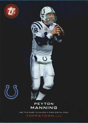 #ad 2011 Topps ToppsTown Indianapolis Colts Football Card #TT14 Peyton Manning $1.69