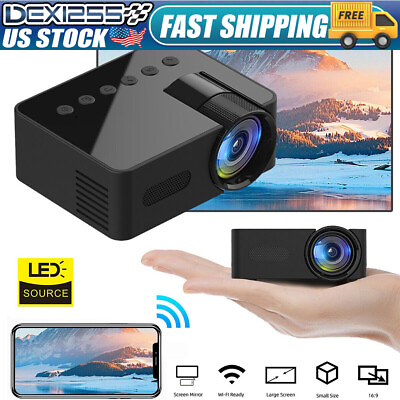 #ad Portable Phone Projector Home Theater Mini Projector 1080P HD Movie Projector $31.65
