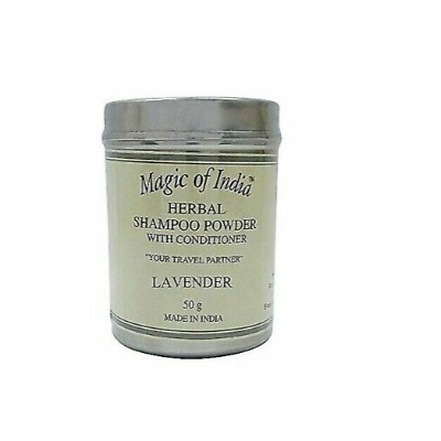 #ad Magic Of India Herbal Lavender Shampoo Powder With Conditioner 50g $15.49
