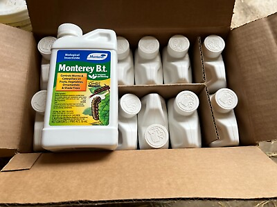 #ad 12 x Monterey B.T. 1 Pt Bacillus Thuringiensis Organic Insect Pest Control $148.50
