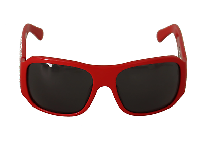 #ad Dolce amp; Gabbana Swarovski Stone Embellished Red Sunglasses $221.95