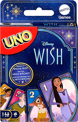 #ad Mattel Games UNO Disney Wish Card Game for Kids Adults amp; Family with Deck amp; Rul $11.22