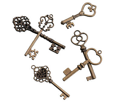 #ad 24 ct. Vintage Bronze Keys $15.99