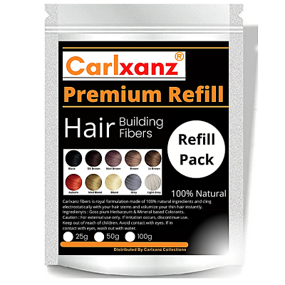#ad Carlxanz Hair Fiber Refill Cover Up Bald Spots Thin Hair 250g25g amp; 425g50g $150.00