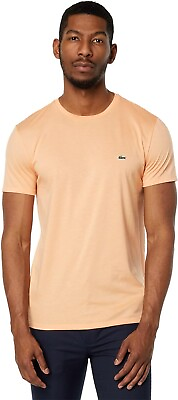 #ad Lacoste Authentic Pima Cotton Men#x27;s Short Sleeve Crew Neck Jersey T Shirt TH6709 $39.99