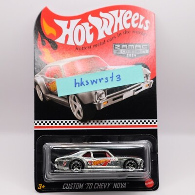 #ad Hot Wheels Zamac Edition Mail In 2024 Custom 1970 Chevy NOVA Free Shipping $48.99