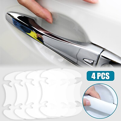 #ad For Toyota 4PCS Door Handle Sticker Clear Protective Film Anti Scratch Accessory $5.99