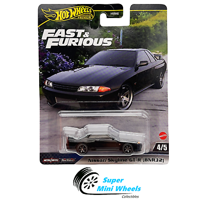 #ad Hot Wheels Fast amp; Furious Nissan Skyline GT R R32 Black $9.99