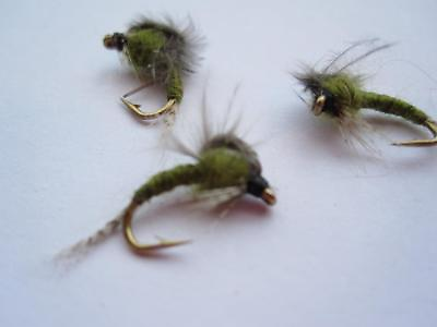 #ad 1 DZ D18 2 CDC LOOPWING EMERGER BLUE WING OLIVE SIZES AVAILABLE DRY FLIES $3.77