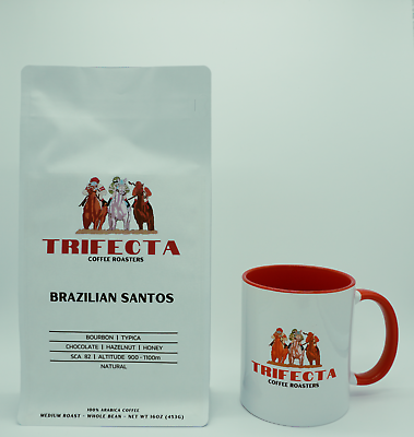 #ad 1LB Brazilian Santos 100% Arabica Whole Ground Coffee FRESH ROASTED TO ORDER $17.95