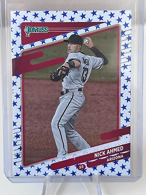 #ad 2021 Donruss Independence Day #117 Nick Ahmed $1.00