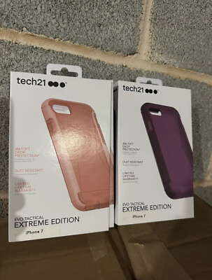 #ad Tech21 EVO Tactical Extreme Edition iPhone 7 Case in Purple or Orange $8.99