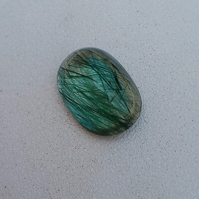 #ad 6.90 Carat Natural Rear Green Color Rutile Quartz Loose Gemstone From Pakistan $110.00