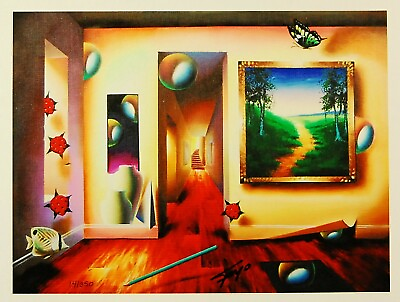 #ad Dreamlike Corridor by Ferjo 2005 Giclee on canvas Signed Edition of 350 UNFRAMED $995.00