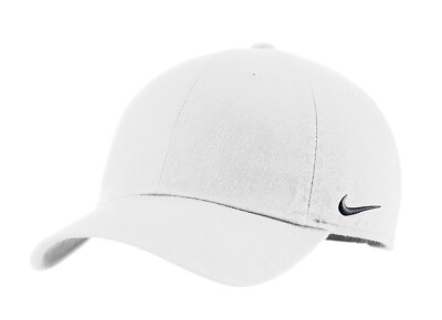 #ad NIKE Heritage 86 Hat Adjustable Fit Cap Mens Hat 102699 New White $23.75