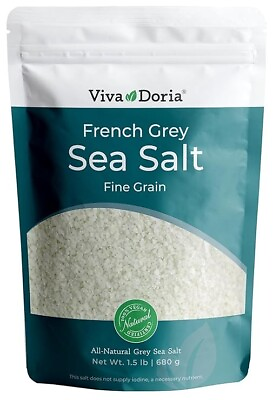 #ad Light Grey Celtic Sea Salt No Additives Resealable Bag 1.5LB and Other Sizes $12.32
