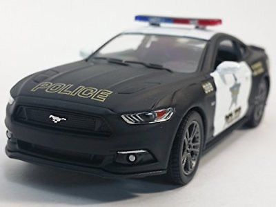 #ad New 5quot; Kinsmart 2015 Ford Mustang GT Police Car 1:38 Diecast Model Toy Cop Car $8.59