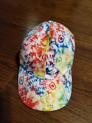 #ad Vintage Tie Dye All Over Colorful Rainbow Colors Name Adjustable Hat Cap $11.38