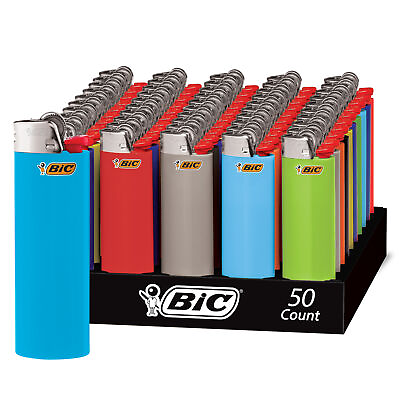 #ad BIC Classic Maxi Pocket Lighter Assorted Colors 50 Count Tray $53.99