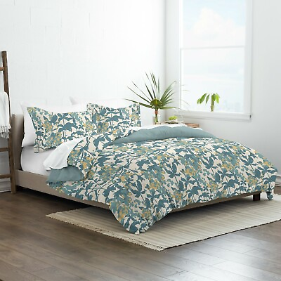 #ad Boho Flower Reversible Duvet Cover by Kaycie Gray Fashion Easy Care 3PC Set $24.47