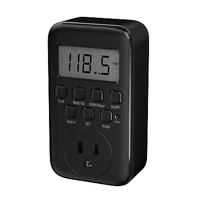 #ad #ad BN LINK LCD Plug in Power Energy Meter Voltage Amps Electricity Usage Monitor... $21.49