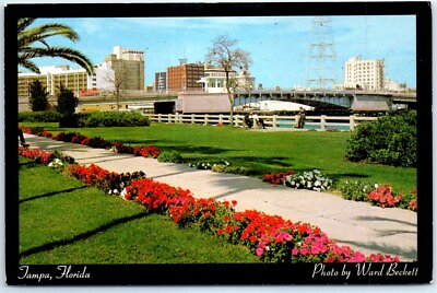 #ad Postcard Skyline of Tampa Florida USA $3.46