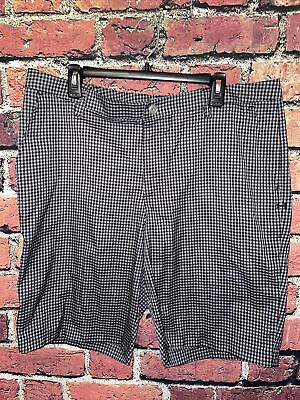 #ad Under Armour Mens 38 Waist Black Gray Checkered Golf Shorts $19.98