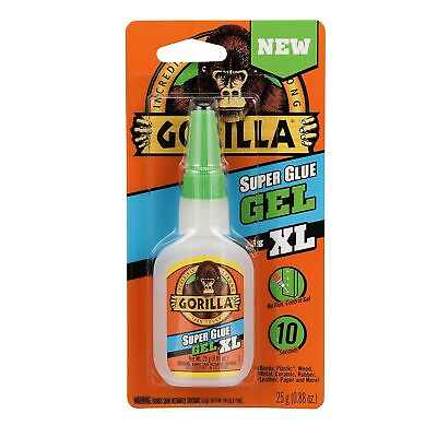 #ad Gorilla Super Glue Gel XL 25 Gram Clear Pack of 1 $14.08
