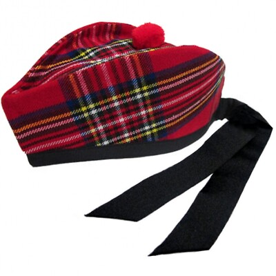 #ad Scottish Wool Blended Glengarry Hat Pompom 5 Designs available $19.99