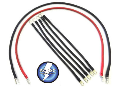 #ad 4 Awg HD Golf Cart Battery Cable 7 pc Set Club Car DS IQ Set U.S.A MADE $35.95