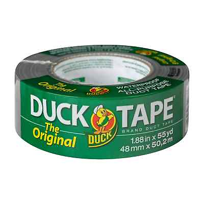#ad Duck Max Original Strength Duct Tape Adhesive Heavy Repair Roll 55 Yd. Silver $8.88