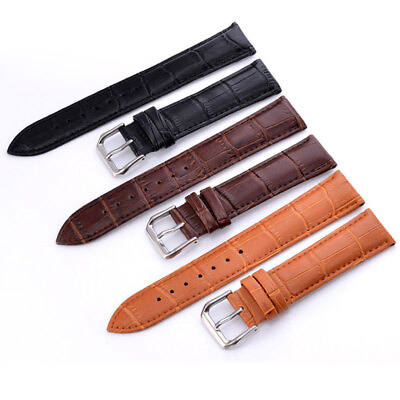 #ad 12mm 24mm Classic Genuine Leather Watch Band Strap Quick Release Wristband US $2.42