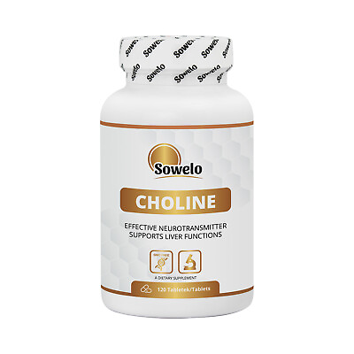 #ad SOWELO CHOLINE 500mg TABLETS HEALTHY LIVER BETTER MEMORY $23.99