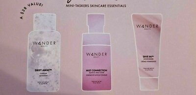 #ad WANDER BEAUTY FIRST CLASS MINI TASKERS SKINCARE ESSENTIALS 3 PC LOVELY AUTHENTIC $24.99