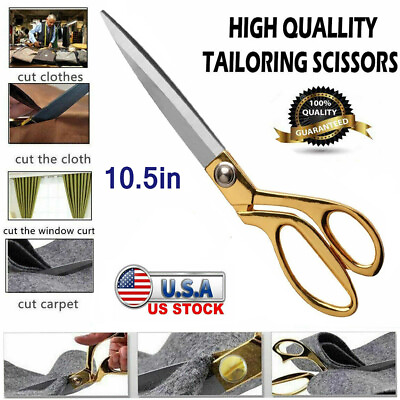 #ad 10.5quot; Tailor Upholstery Scissors Shears HEAVY DUTY Scissors for Cutting Plastic $11.31