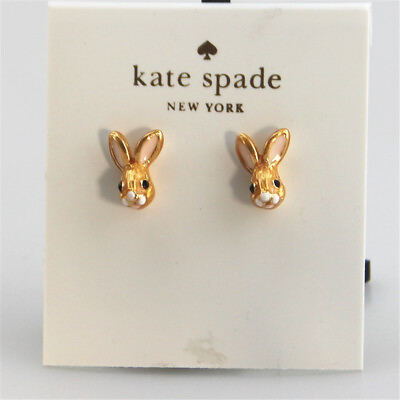 #ad Kate Spade New York Stud Cute Cartoon Rabbit Lovely New Earrings $18.30