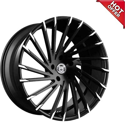 #ad #ad 4ea 20quot; Staggered Lexani Wheels Wraith Black W Machine Tips Rims S43 $1739.00