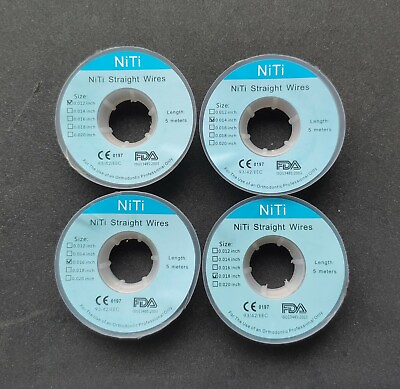 #ad 5Roll Dental Orthodontic 5 Meter Straight Niti Arch Wire 012 014 016 018 020inch $37.40